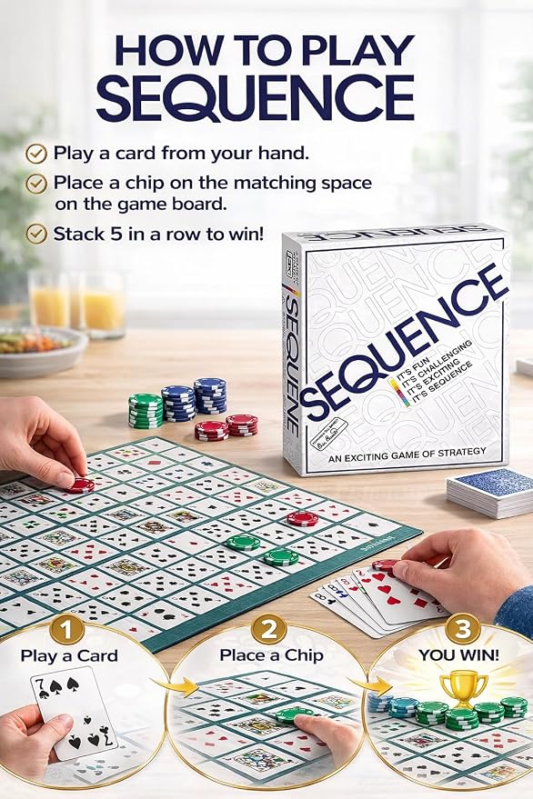 Sequence – Board and Card Strategy Game