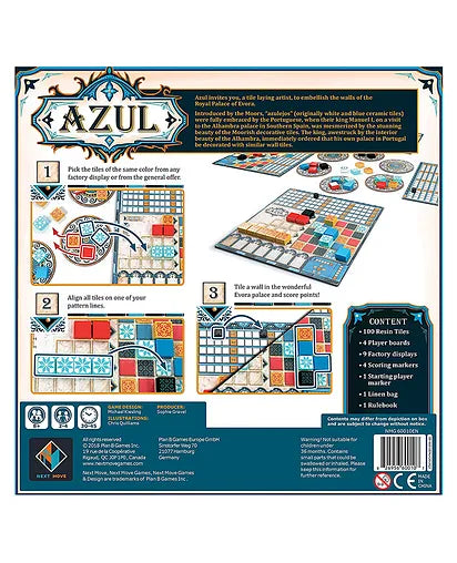 Azul – Tile-Drafting Strategy Board Game
