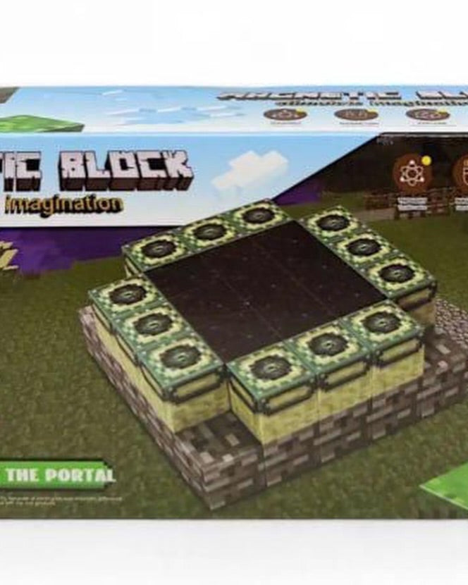 Magnetic Building Blocks inspired by Minecraft (46 pcs)