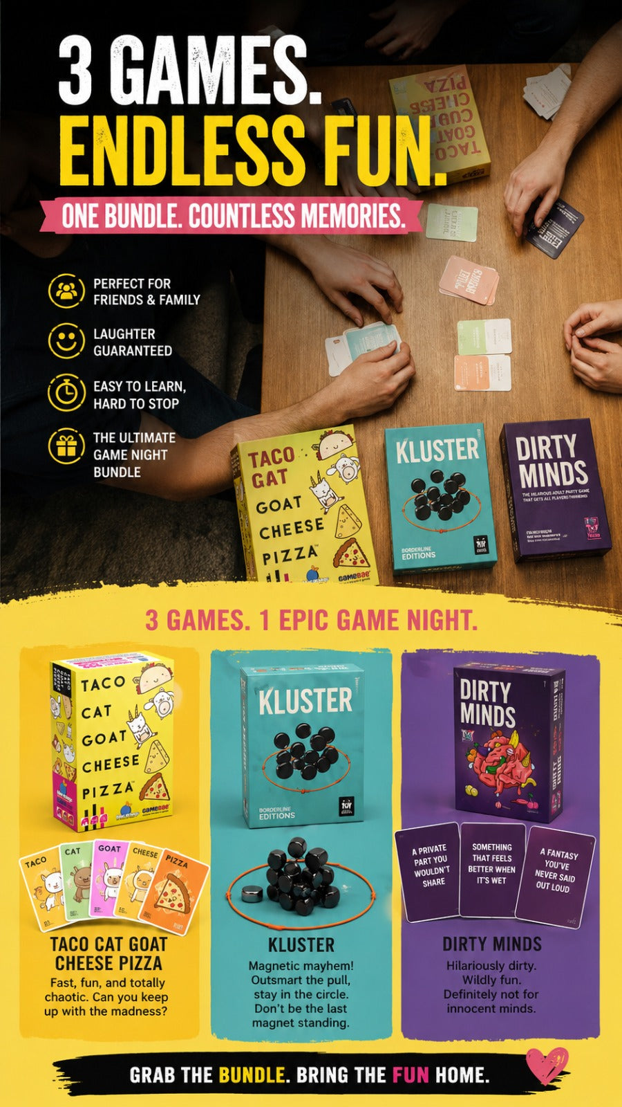 Taco + Kluster + Dirty Minds Bundle