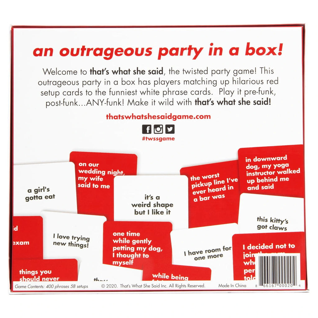 That's What She Said – Adult Party Game (17+)