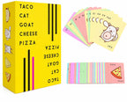 Taco Cat Goat Cheese Pizza – Fast Reflex Party Card Game